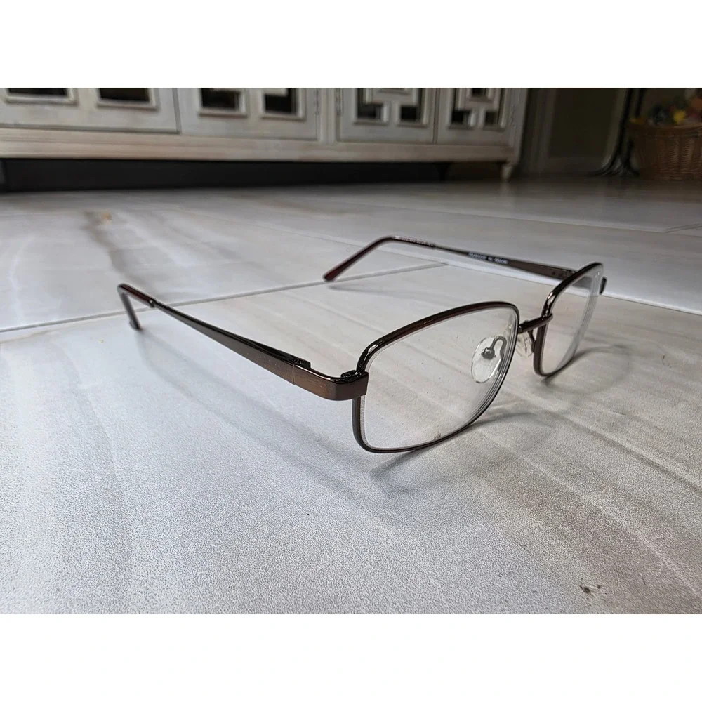 Parade by Avalon‎ Brown Metal Eyeglass Frames PQ01619 53-18-135 Rectangular F2